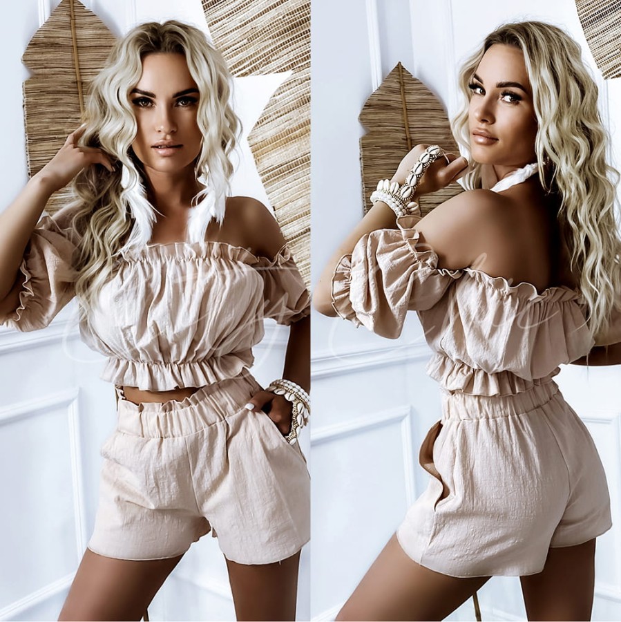 KOMPLET BOHO 383 LATTE