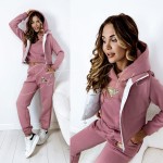 komplet dresowy brudny róż