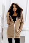bluza z kapturem mocca