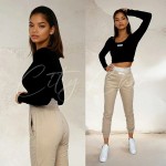 czarna bluzka z długim rękawem