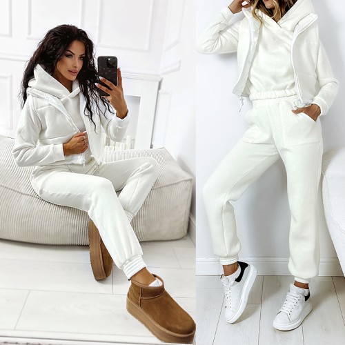 komplet ocieplany ecru