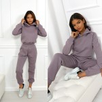 lawendowy dres basic