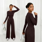 czekoladowy komplet z wiskozy