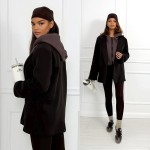 Długa marynarka dresowa czarna