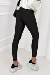 Legginsy push up modelujące lycra z wysokim stanem czarne