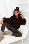 bluza teddy brazowa