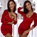 czerwona sukienka na święta