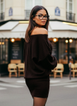 sukienka kimono czekolada brązowa 21a