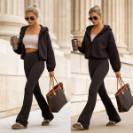 leginsy spodnie modelujące wiskoza brązowe