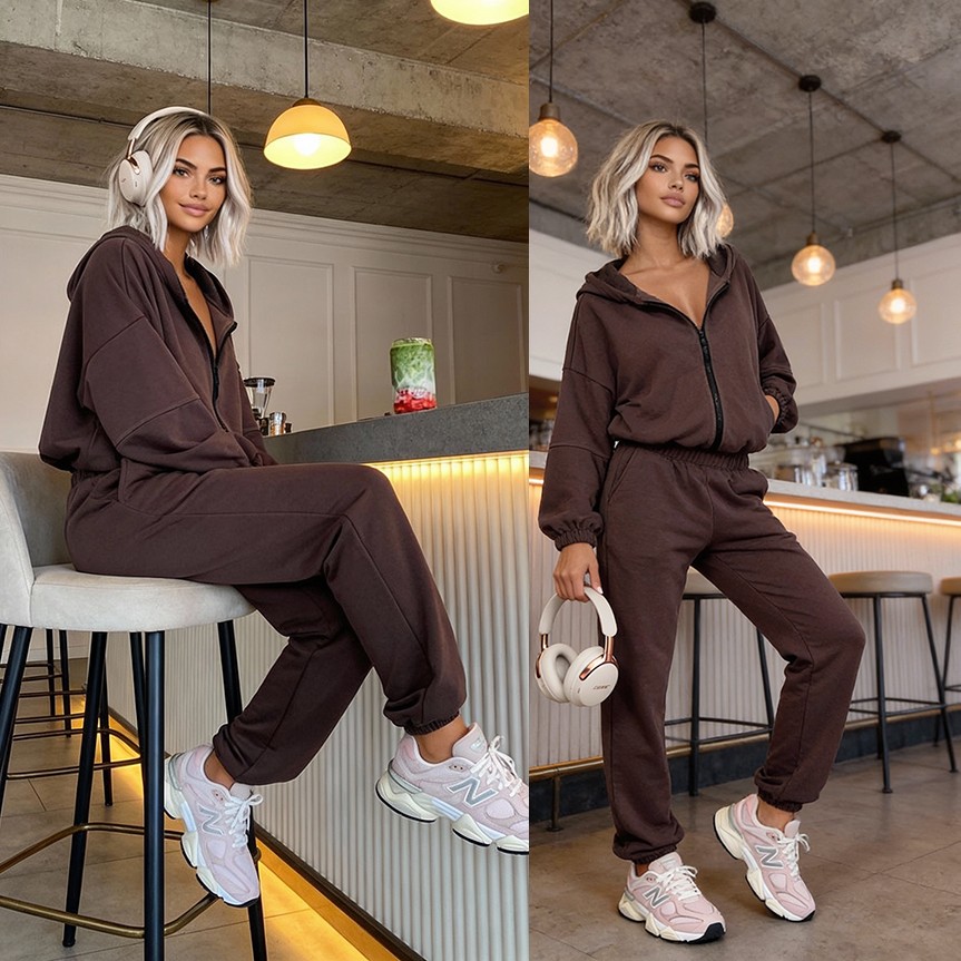 Komplet dresowy Asti mocca