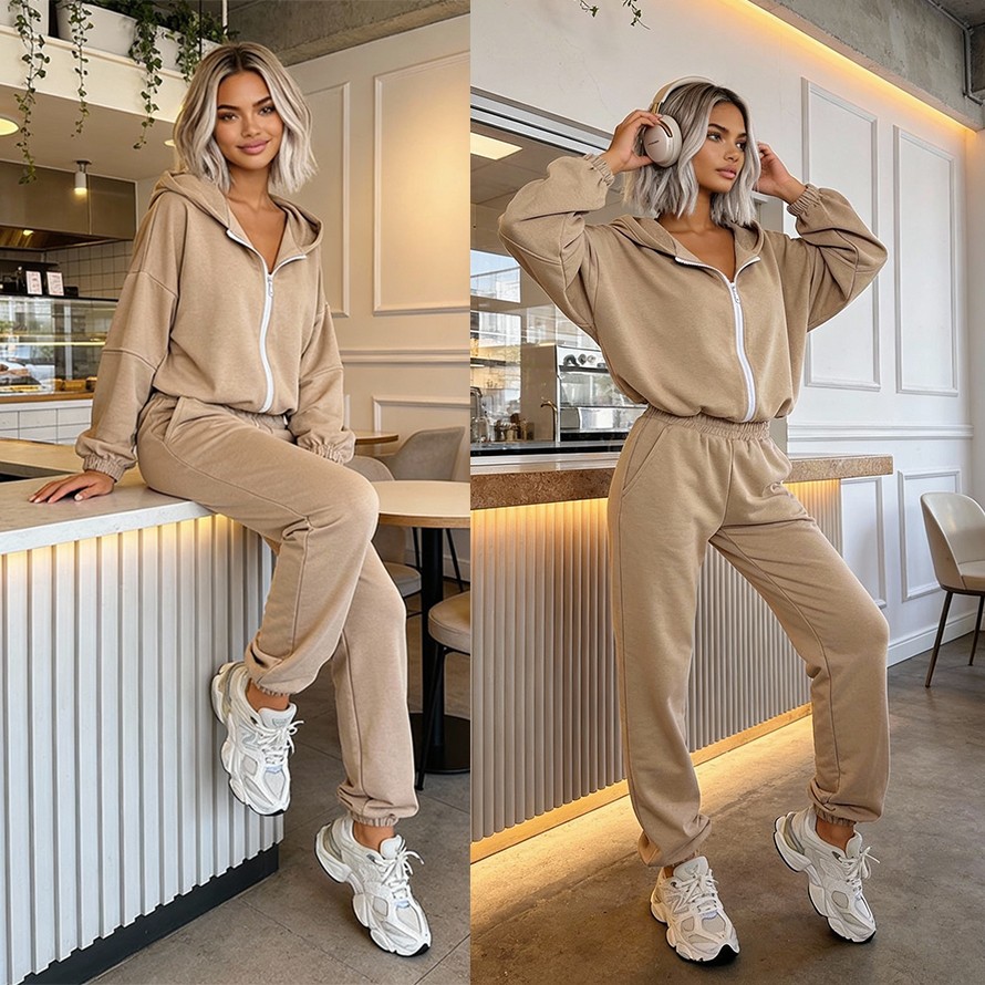 Komplet dresowy Asti latte