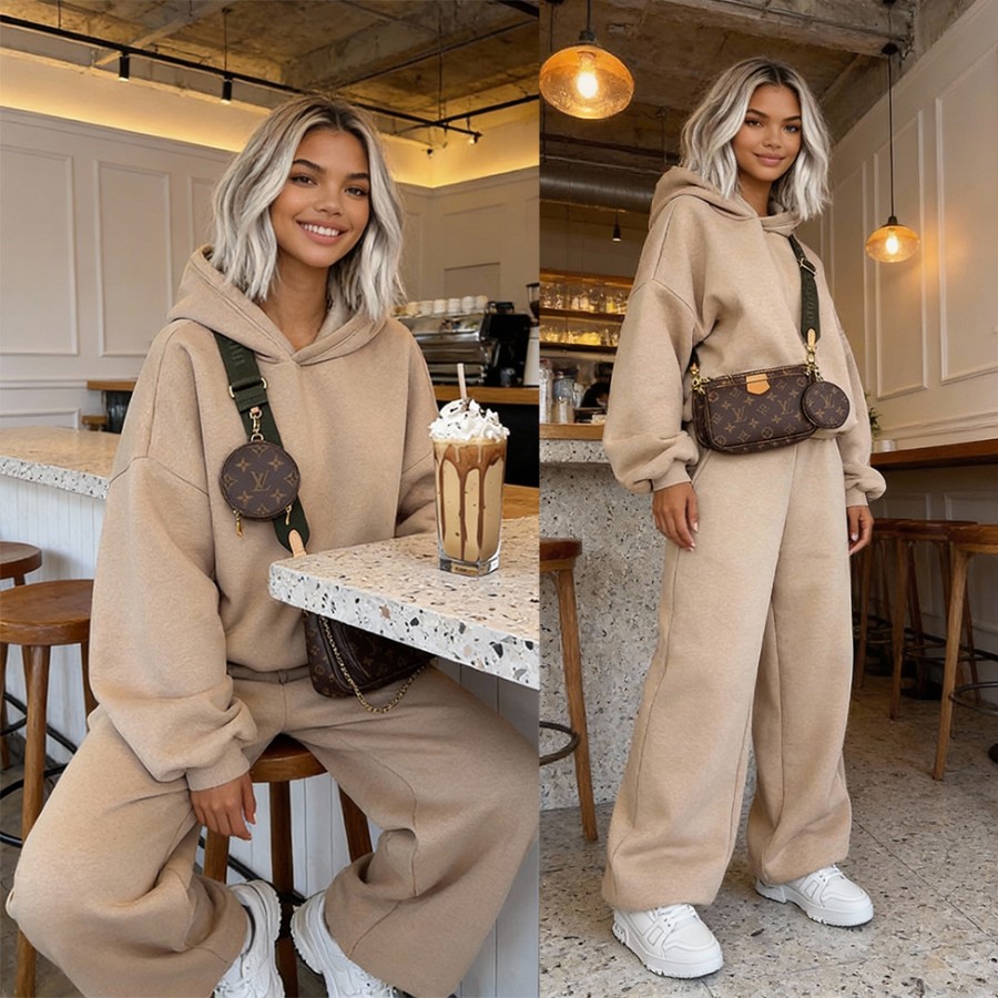 Komplet dresowy Baggy latte