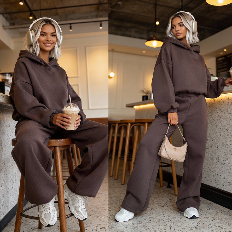 Komplet dresowy Baggy mocca