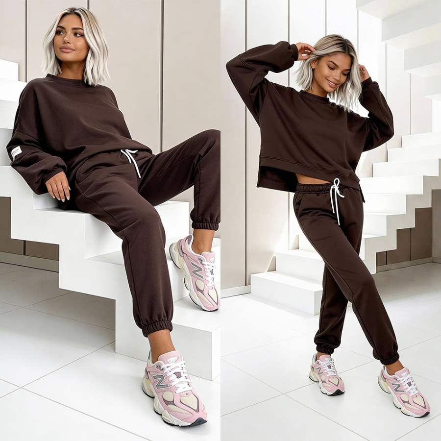 Komplet z masełka Verona czekolada