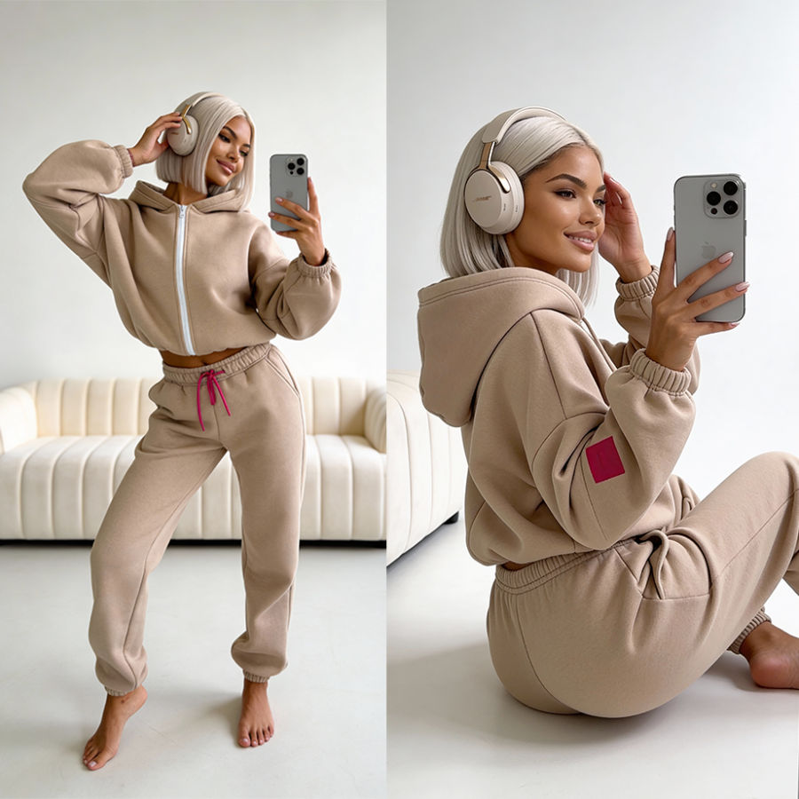 Komplet dresowy Charlie latte