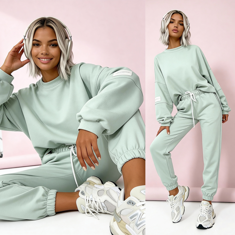 Komplet z masełka Verona pistacjowy