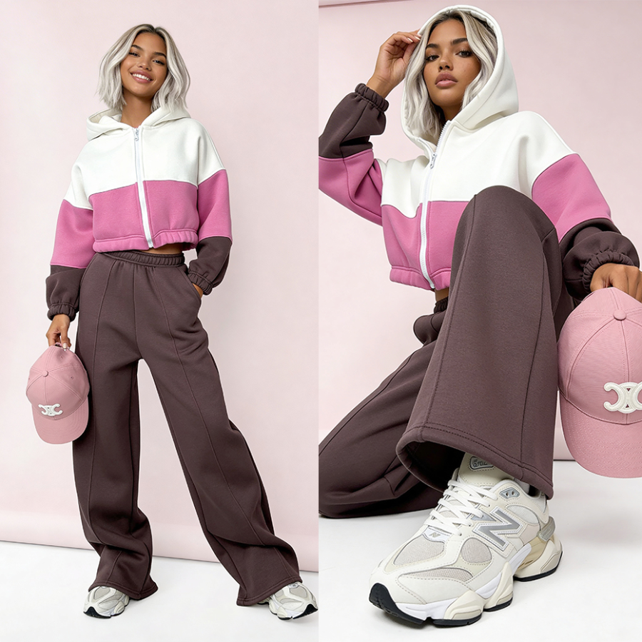 Komplet dresowy Polly róż