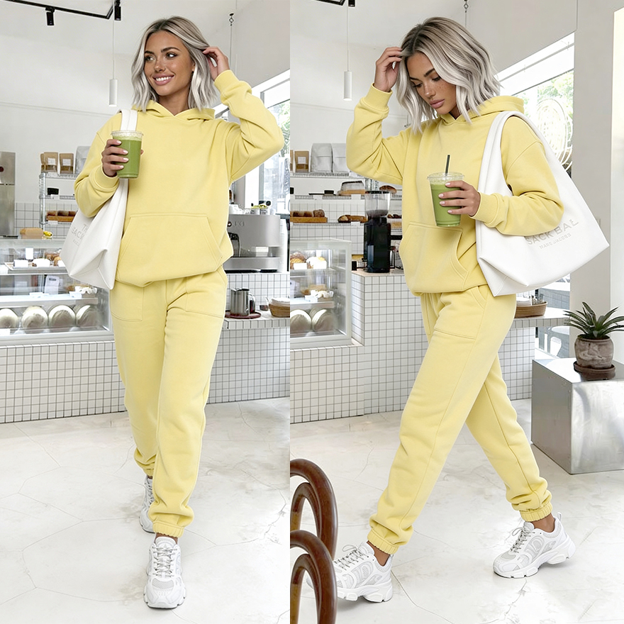 Komplet dresowy Essence żółty