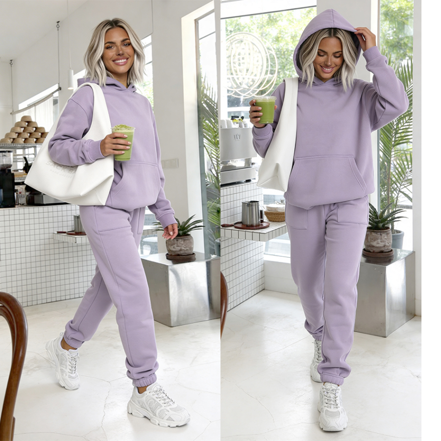 Komplet dresowy Essence fiolet