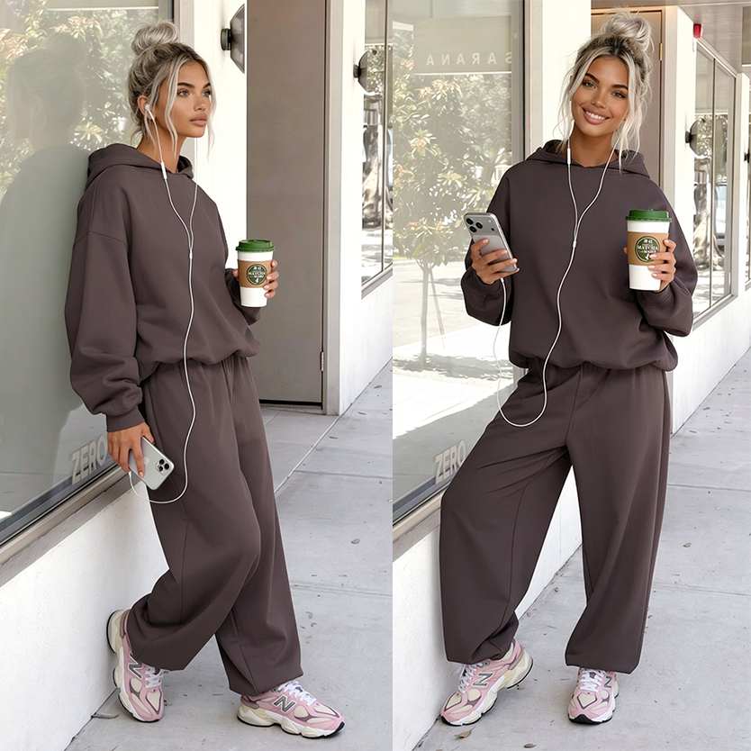 Komplet dresowy Total Baggy mocca