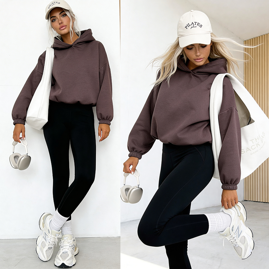 Bluza Carmen Hooddie mocca