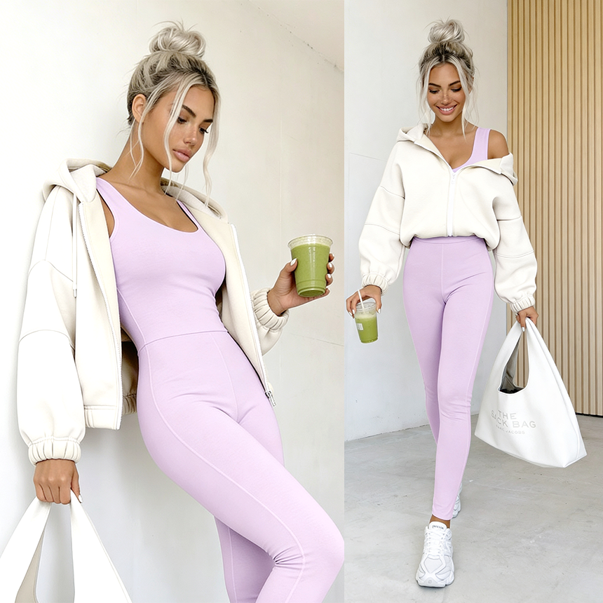 Bluza Soft Zip Hoodie ecru