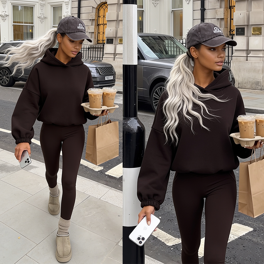 Bluza Carmen Hooddie czekolada